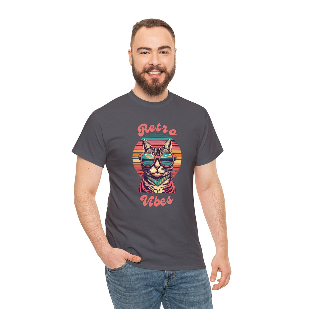 Cool Cat Retro Vibes T-Shirt  - Retro Radiance Edition