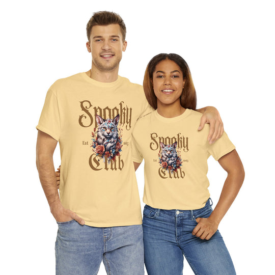 Spooky Club Floral Feline Cat T-Shirt - Spooky Club Charm