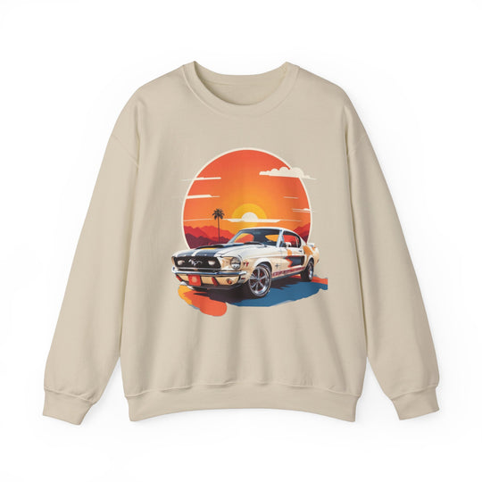 Sunset Muscle Car Sweatshirt - Muscle Car Edition