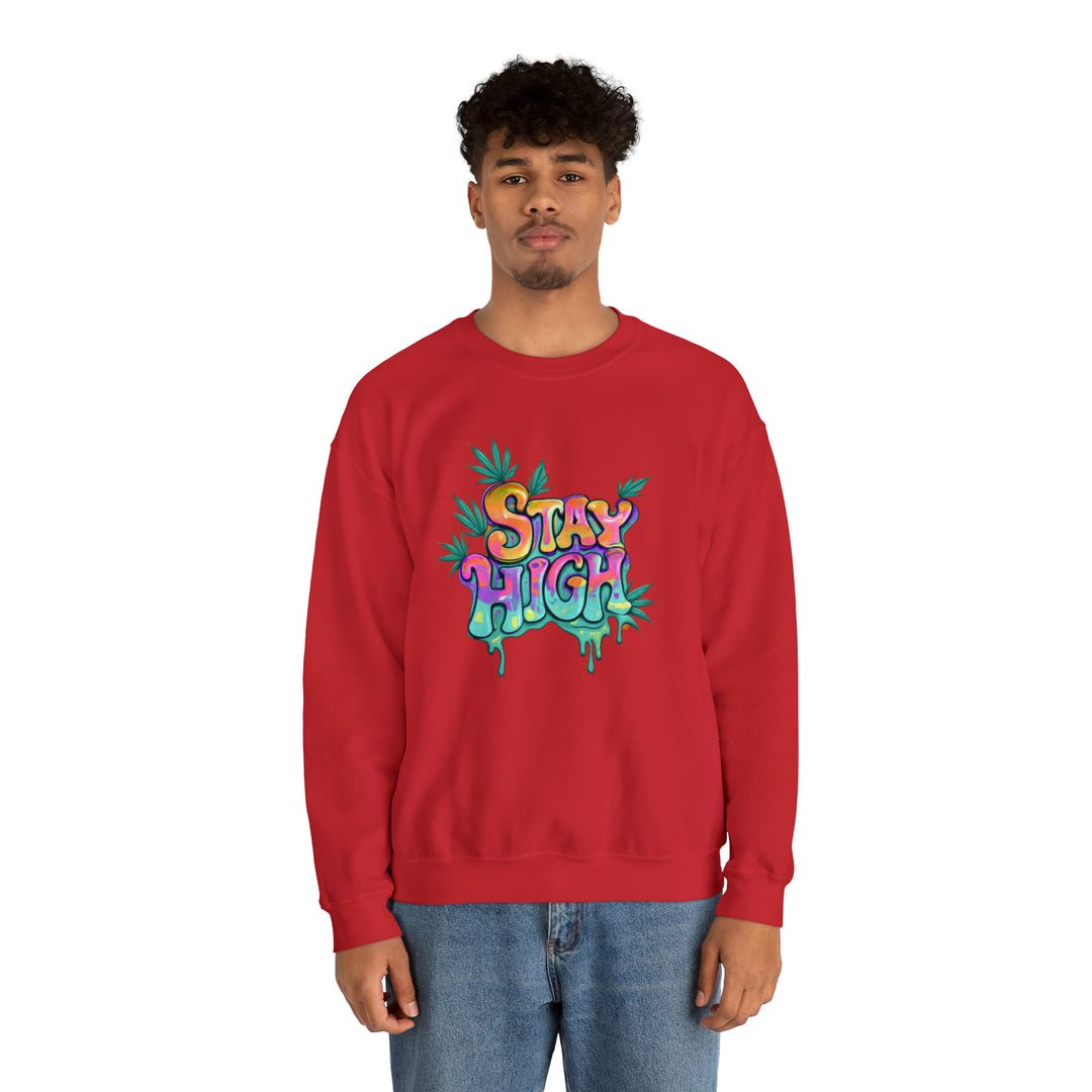 Stay High Unisex Heavy Blend™ Crewneck Sweatshirt - Wave Fusions