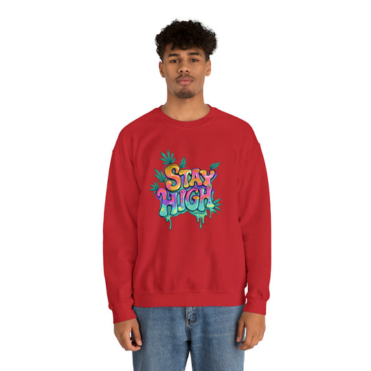 Stay High Unisex Heavy Blend™ Crewneck Sweatshirt - Wave Fusions