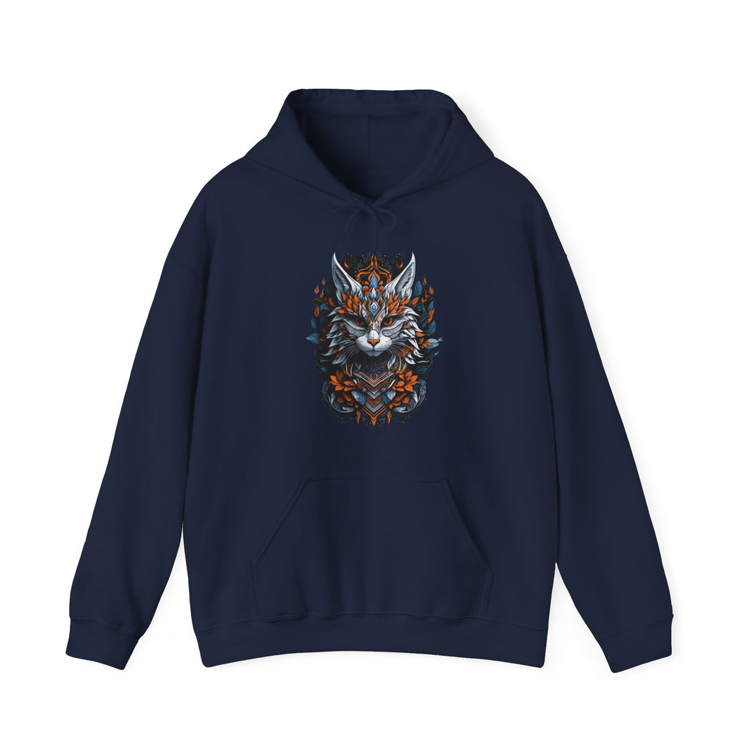 Tribal Majesty Cat Spirit Hoodie - Ancient Spirit Series