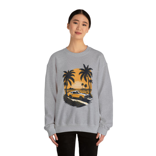 Vintage Car Unisex Heavy Blend Crewneck Sweatshirt - Wave Fusions