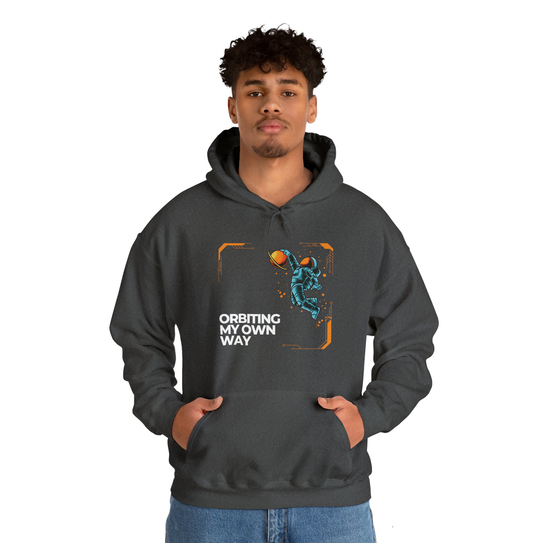 Orbiting My Own Way Unisex Hoodie - Wave Fusions