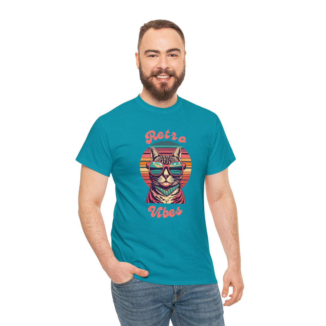 Cool Cat Retro Vibes T-Shirt  - Retro Radiance Edition