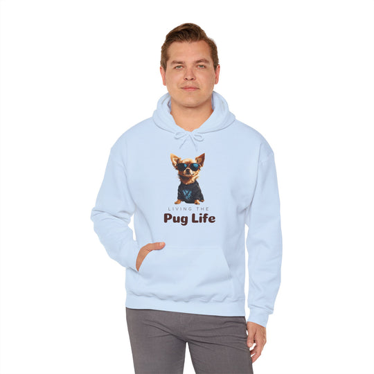 Pug Attitude Hoodie - Living The Pug Life