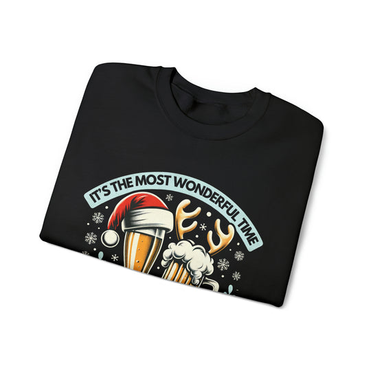 Wonderful Time For A Beer Unisex Sweatshirt - Wave Fusions