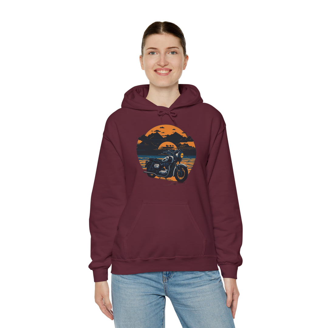 Vintage Bike Unisex Heavy Blend™ Hooded Sweatshirt - Wave Fusions