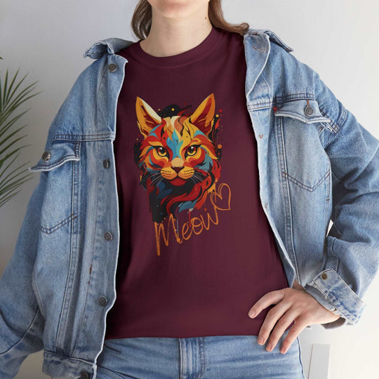 Abstract Meow Cat T-shirt - Palette of Purr