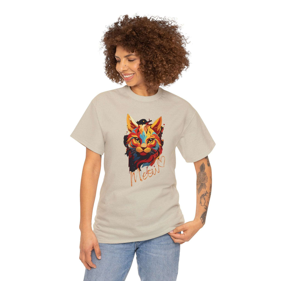 Abstract Meow Cat T-shirt - Palette of Purr