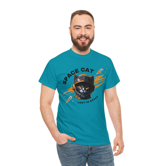 Space Cat Astronaut T-Shirt - Lost In Space