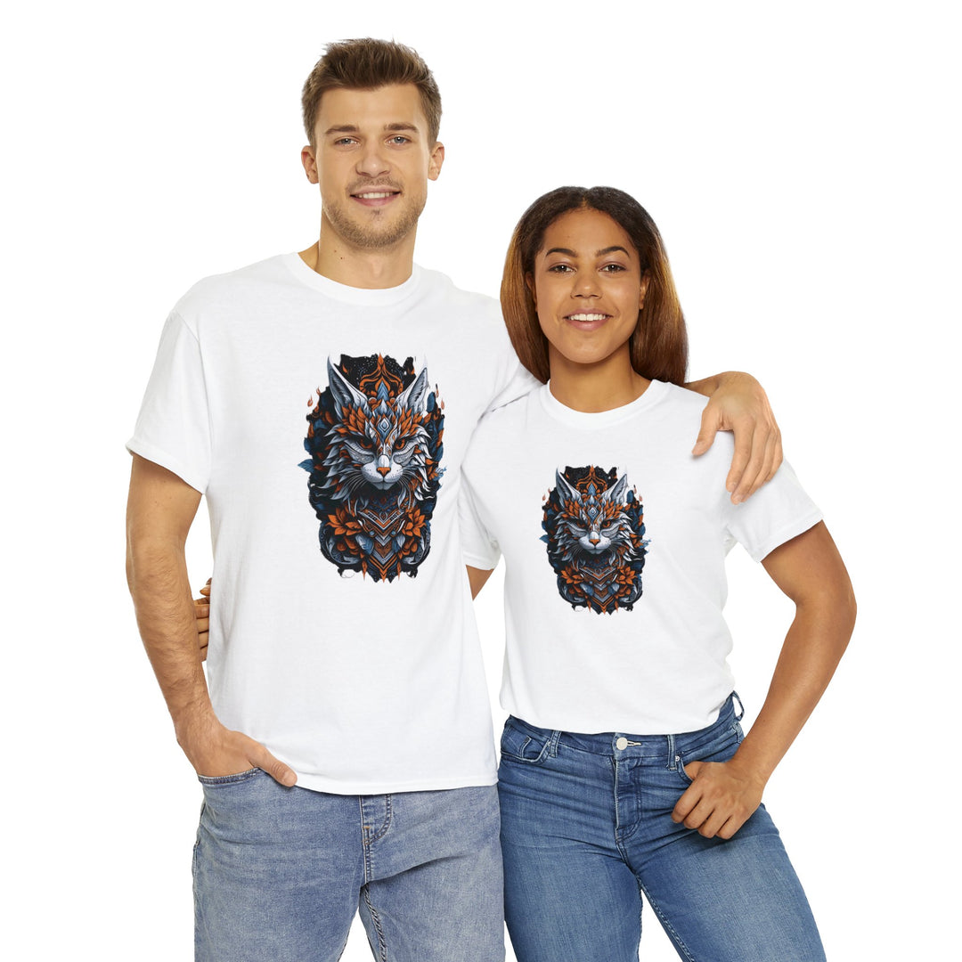 Tribal Majesty Cat Spirit T-shirt - Ancient Spirit Series