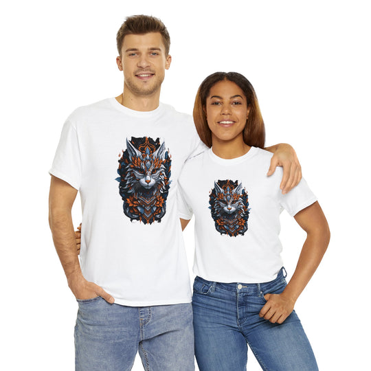 Tribal Majesty Cat Spirit T-shirt - Ancient Spirit Series