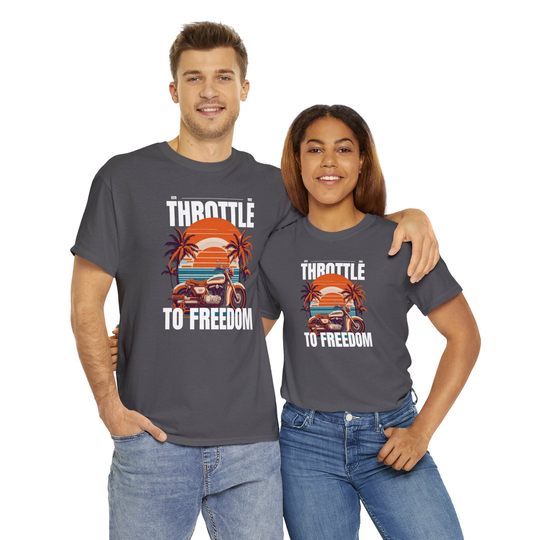 Throttle To Freedom Unisex T Shirt - Wave Fusions