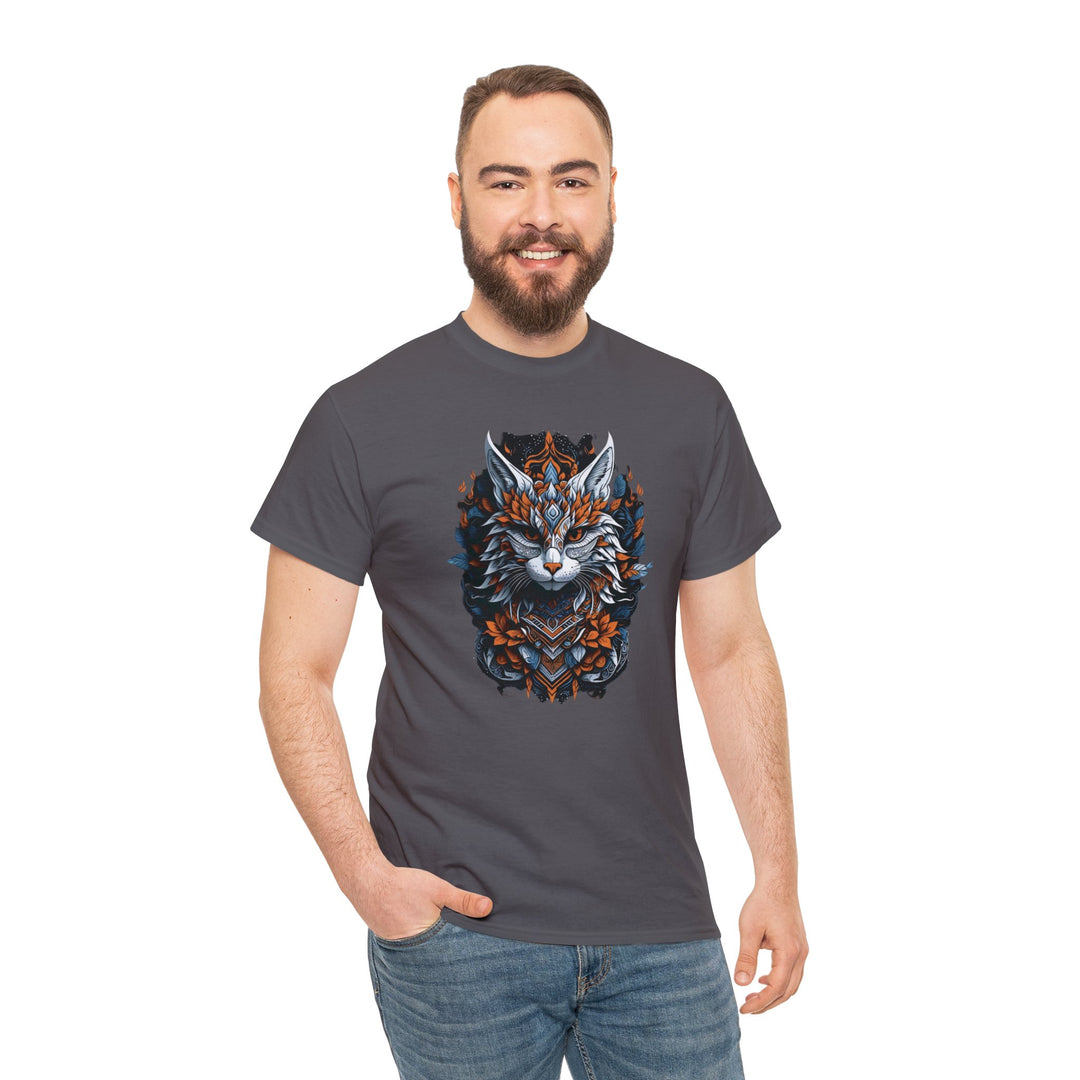 Tribal Majesty Cat Spirit T-shirt - Ancient Spirit Series