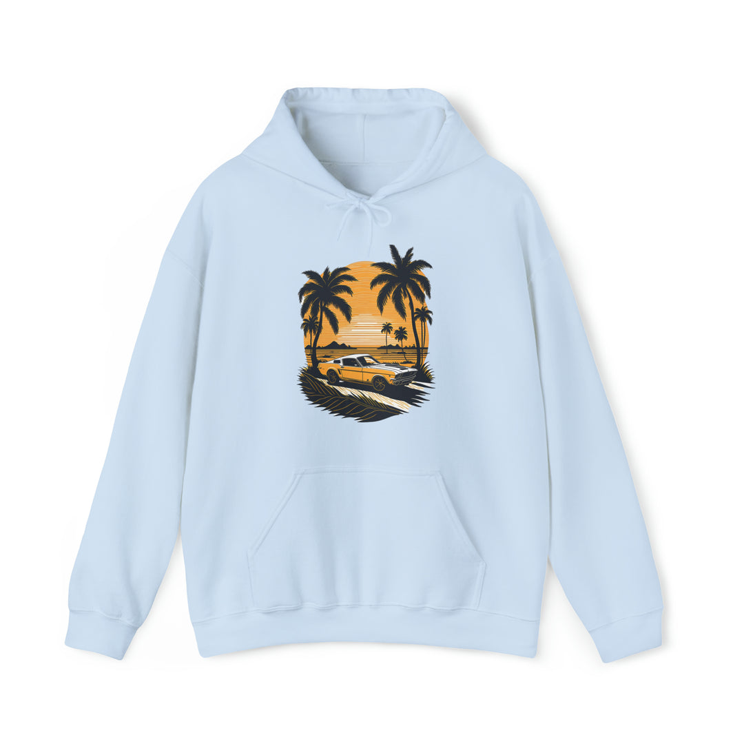 Vintage Car Unisex Hooded Sweatshirt - Wave Fusions