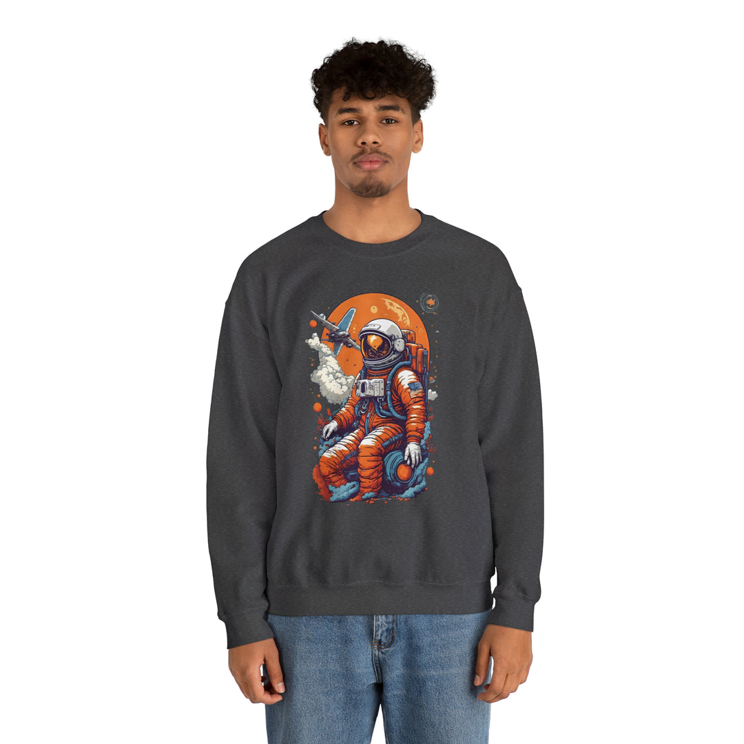 Retro Astronaut Unisex Sweatshirt - Wave Fusions