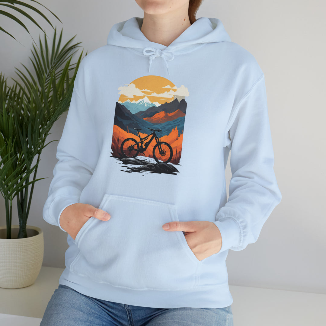 Mountain Bike Unisex Hoodie - Wave Fusions