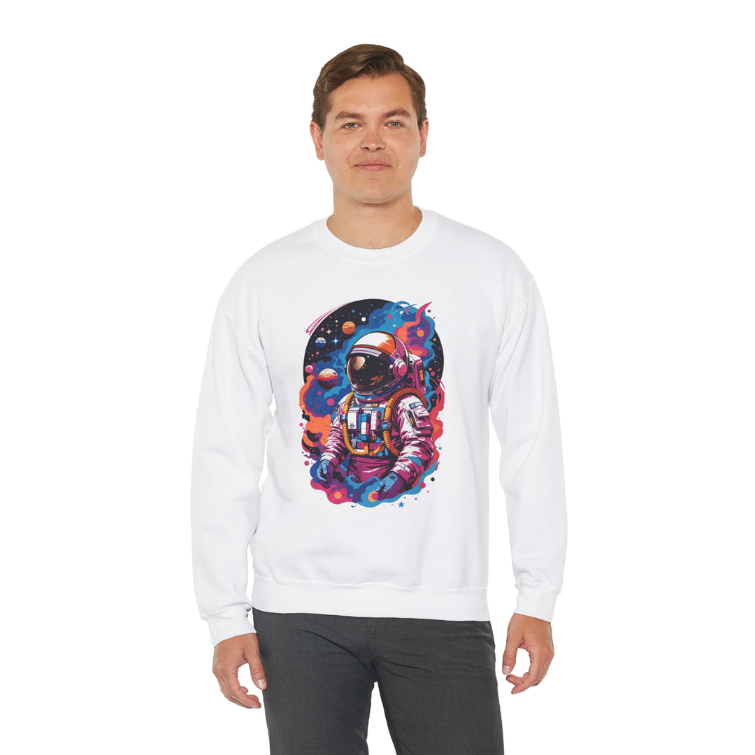 Cosmic Voyager Astronaut Unisex Sweatshirt - Wave Fusions