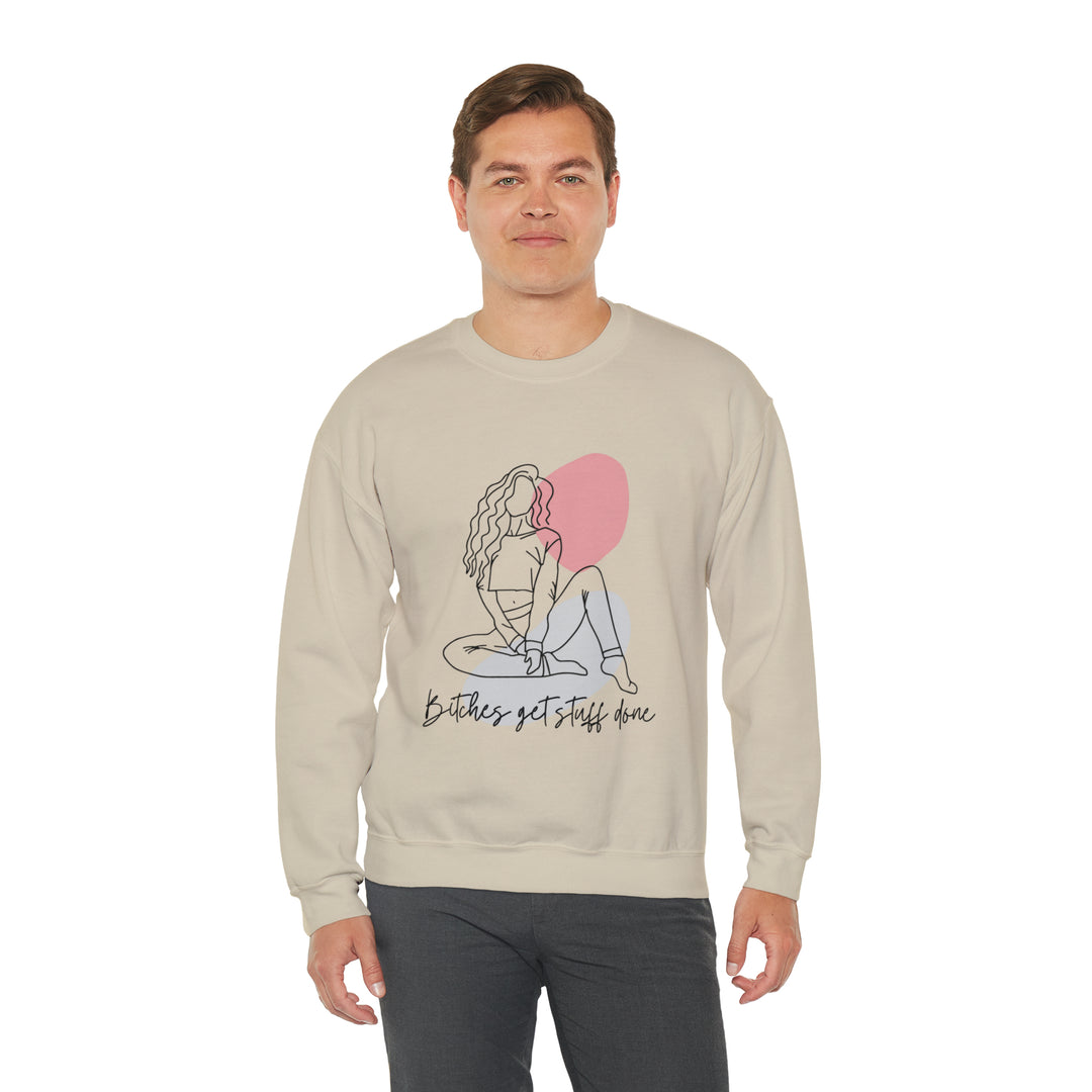 Line Art Unisex Heavy Blend™ Crewneck Sweatshirt - Wave Fusions