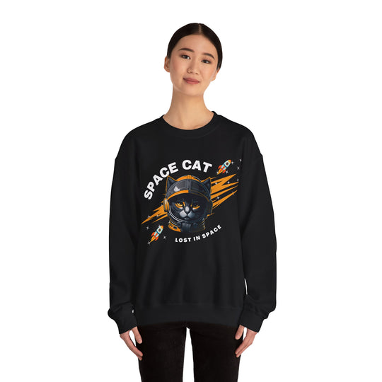 Space Cat Astronaut Sweatshirt - Lost In Space