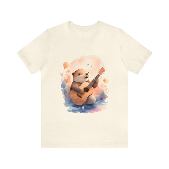 Hamster with Guitar Unisex Jersey Short Sleeve Tee - Wave Fusions