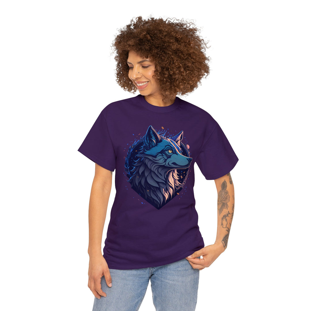 Lone Wolf Majesty T-shirt - Vibrant Wilderness