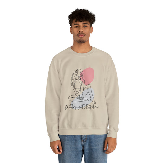 Line Art Unisex Heavy Blend™ Crewneck Sweatshirt - Wave Fusions