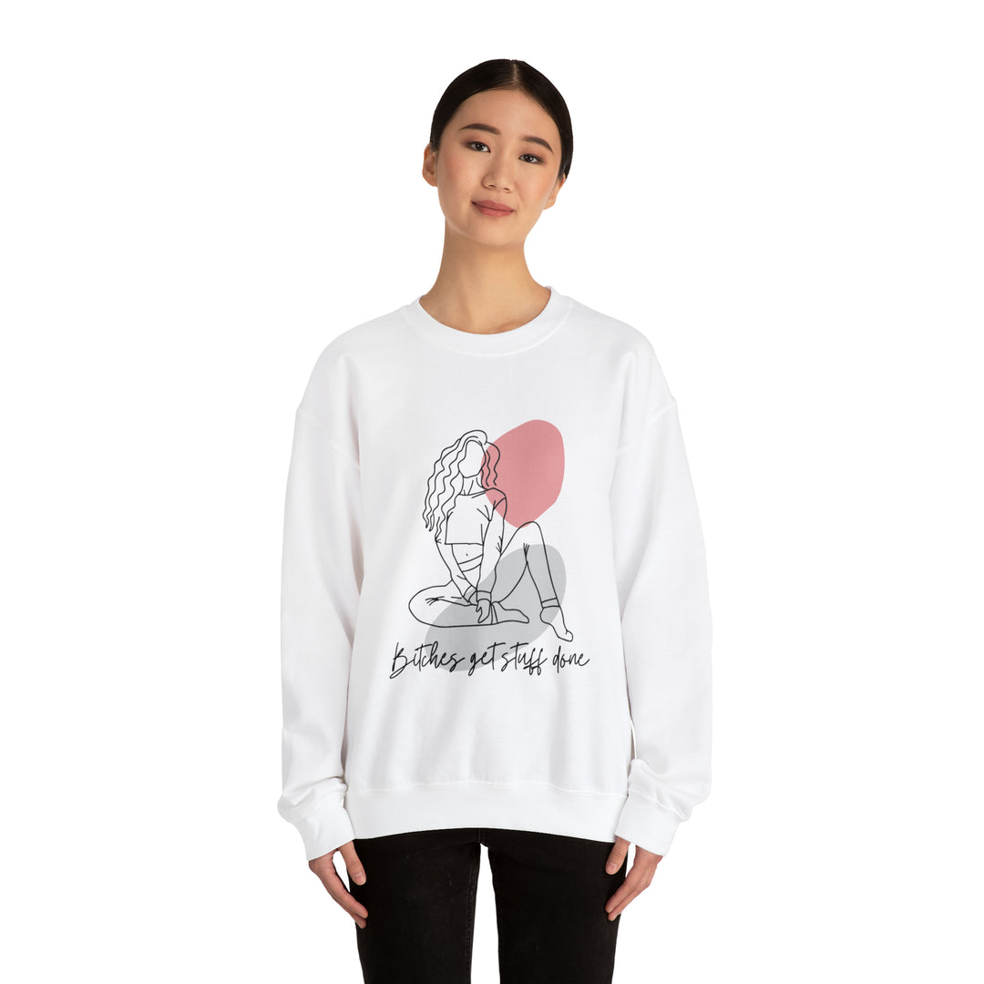 Line Art Unisex Heavy Blend™ Crewneck Sweatshirt - Wave Fusions