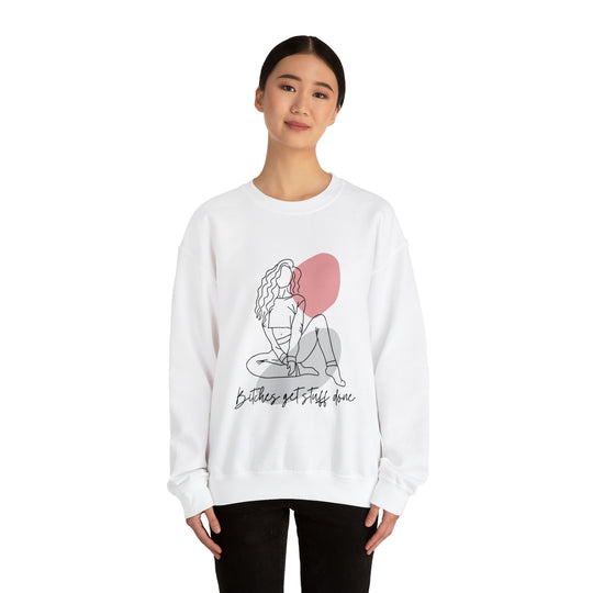 Line Art Unisex Heavy Blend™ Crewneck Sweatshirt - Wave Fusions