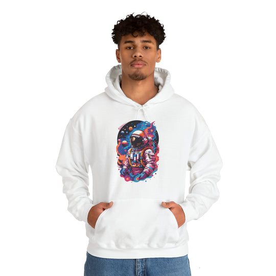 Cosmic Voyager Astronaut Unisex Hoodie - Wave Fusions