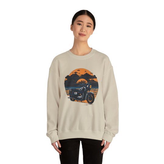 Vintage Bike Unisex Heavy Blend™ Crewneck Sweatshirt - Wave Fusions