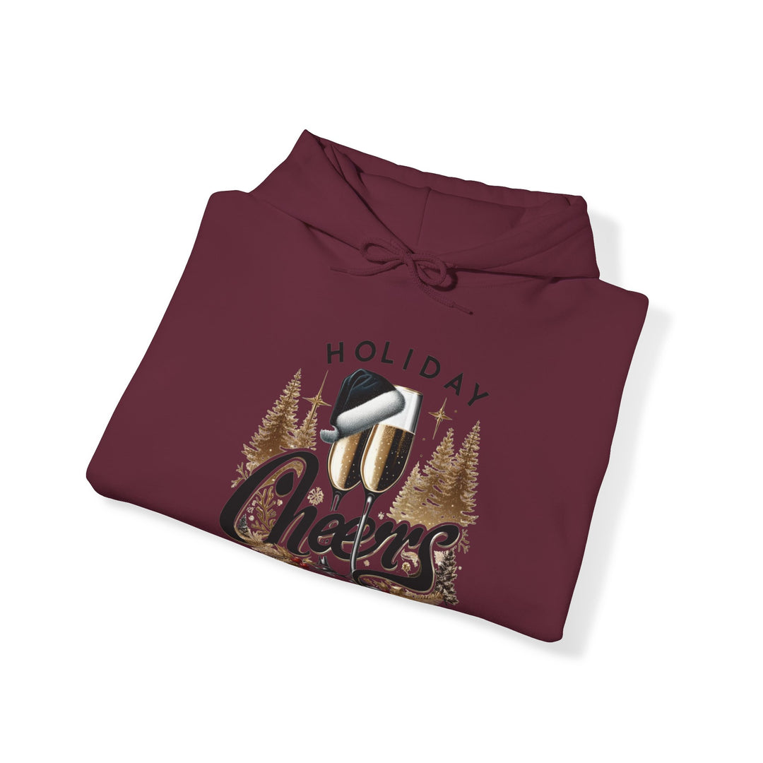 Holiday Cheers Unisex Hoodie - Wave Fusions