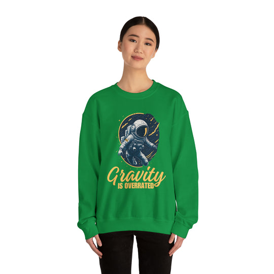 Gravity Overrated Unisex Sweatshirt - Wave Fusions