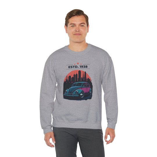 ESTD 1938 Vintage Beetle Sweatshirt - Vintage City Fashion