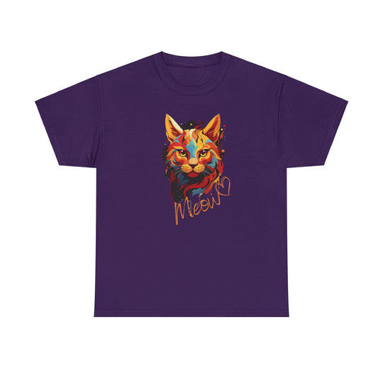 Abstract Meow Cat T-shirt - Palette of Purr