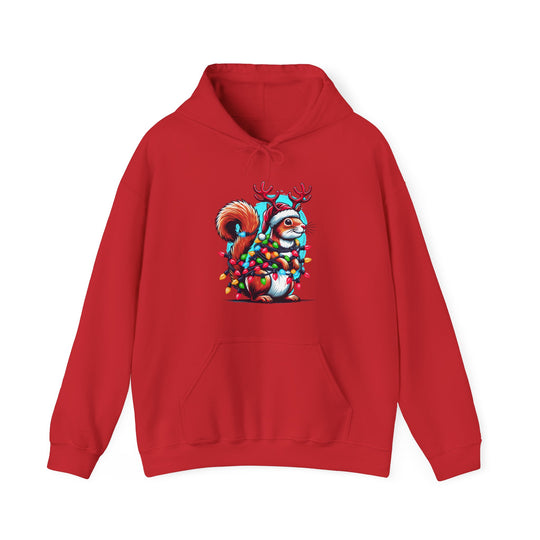 Christmas Squirrel Unisex Hoodie - Wave Fusions