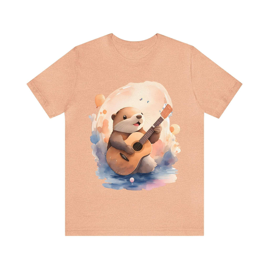 Hamster with Guitar Jersey Short Sleeve Tee