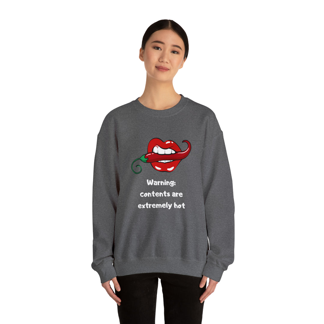 Warning Unisex Heavy Blend™ Crewneck Sweatshirt - Wave Fusions