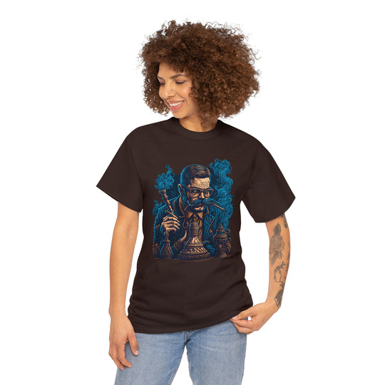 Smoking Man Unisex Heavy Cotton Tee - Wave Fusions