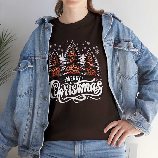 Cheetah Christmas Tree Unisex T Shirt