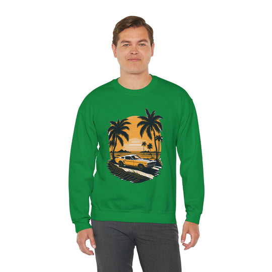 Vintage Car Unisex Heavy Blend Crewneck Sweatshirt - Wave Fusions