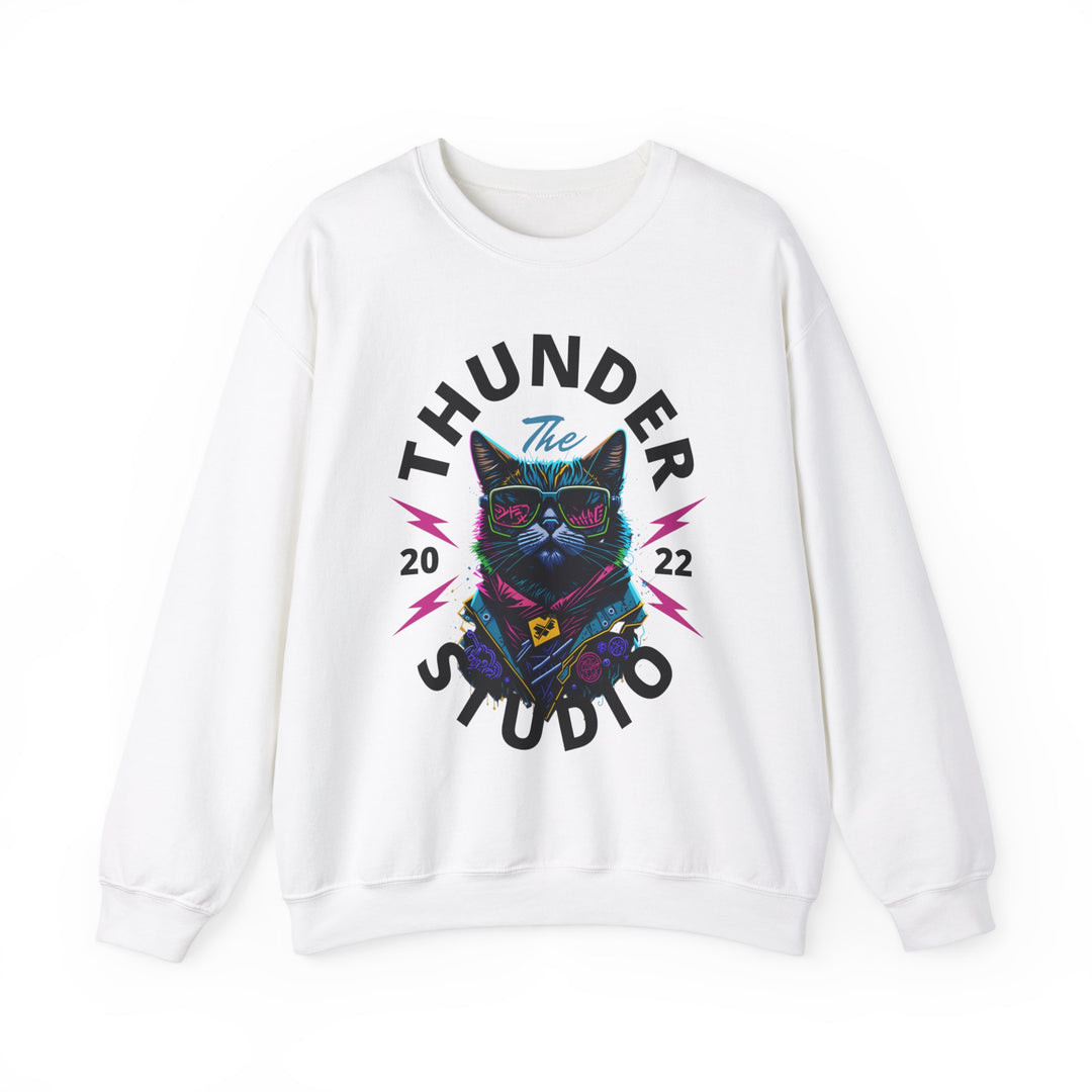 Thunder Studio Cat Sweatshirt - DJ Cat Vibe