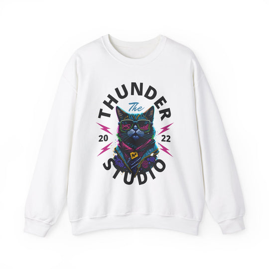 Thunder Studio Cat Sweatshirt - DJ Cat Vibe