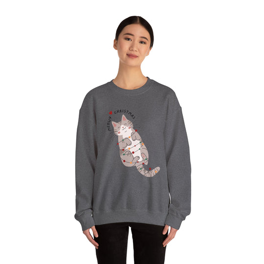 Meowy Christmas Unisex Sweatshirt - Wave Fusions