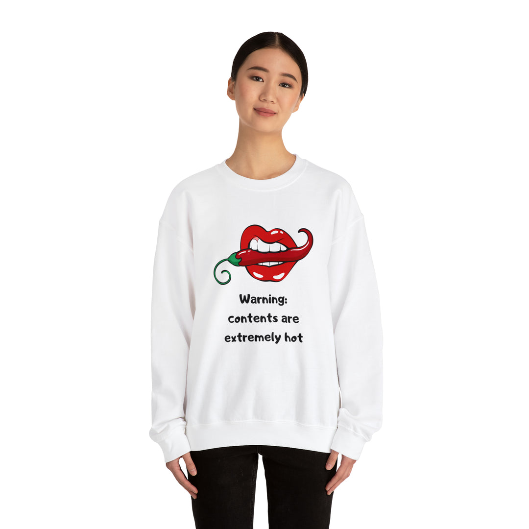 Warning Unisex Heavy Blend™ Crewneck Sweatshirt - Wave Fusions