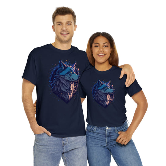 Lone Wolf Majesty T-shirt - Vibrant Wilderness