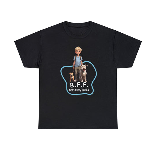 Best Furry Friend in City Lights Dog T-shirt -Bffs