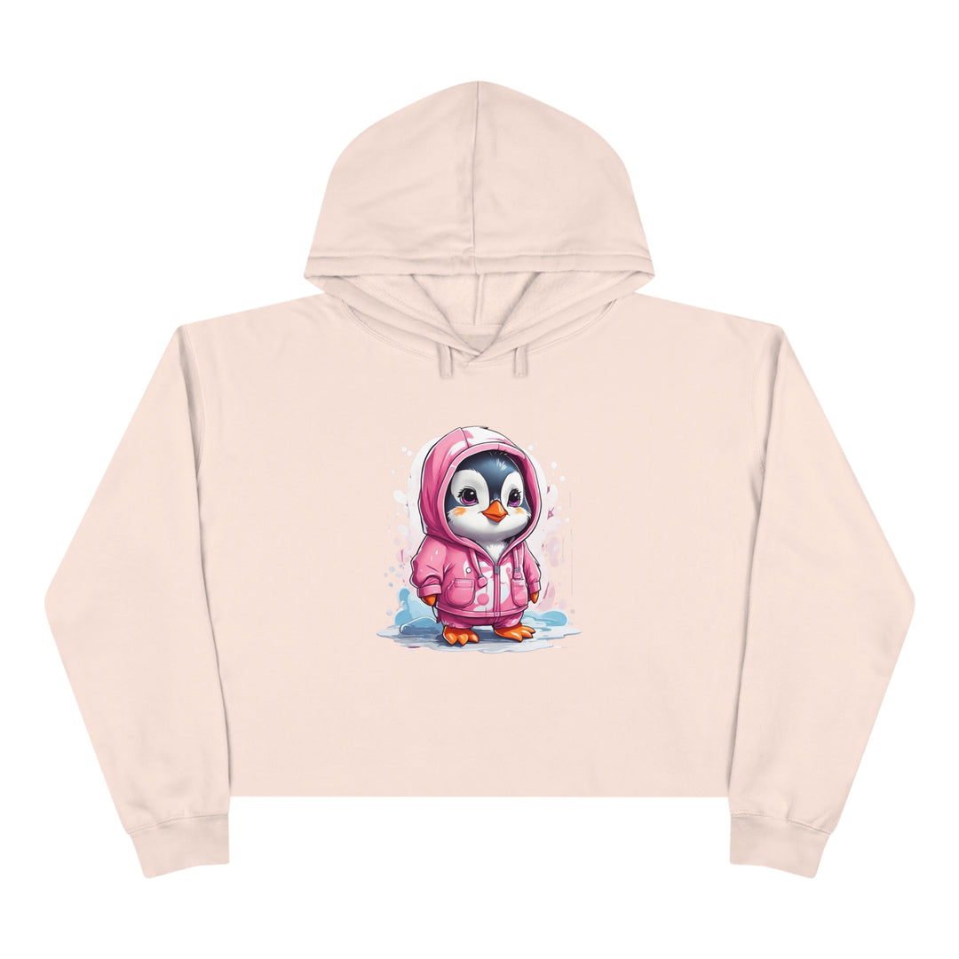 Penguin Crop Hoodie - Wave Fusions