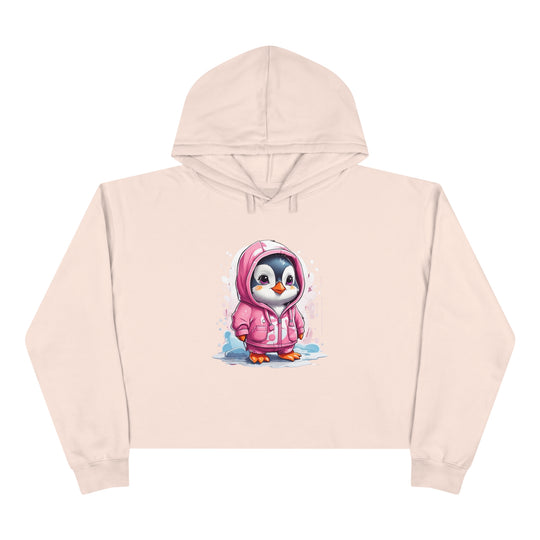 Penguin Crop Hoodie - Wave Fusions